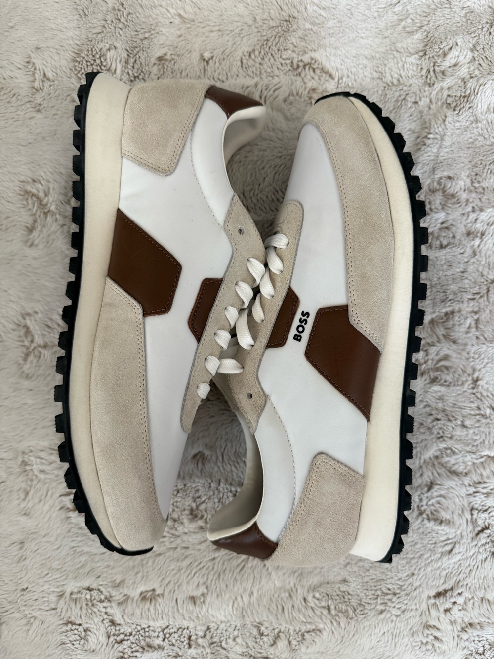 HUGO BOSS Paneled Sneakers New Without Box Designer Casual Shoes
